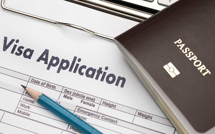 Visa application form to travel Immigration a document Money for Passport Map and travel plan