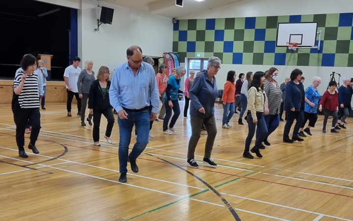 Line dancing lessons at a Christchurch City Council-owned hall.