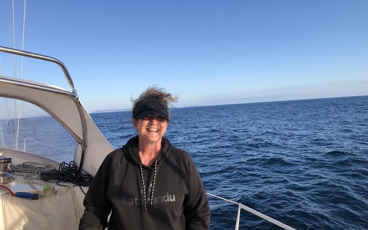 New Zealand nurse Rachel Fraher caught a ride on a yacht to return from Australia.