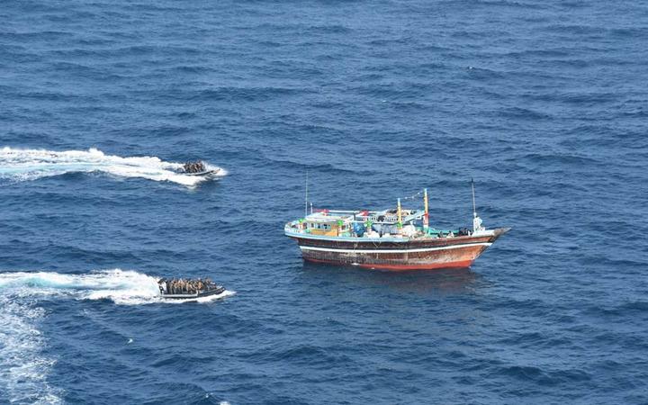 French Frigate FS Floreal intercepts vessels in the Indian Ocean and seizes illegal drugs in November.