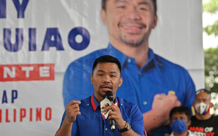 Philippines' Pacquiao to fight drugs 'the right way' if elected president |  RNZ News