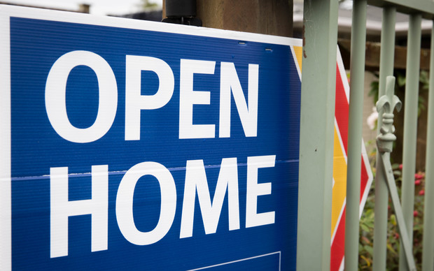 Open home sign at a house for sale in East Auckland