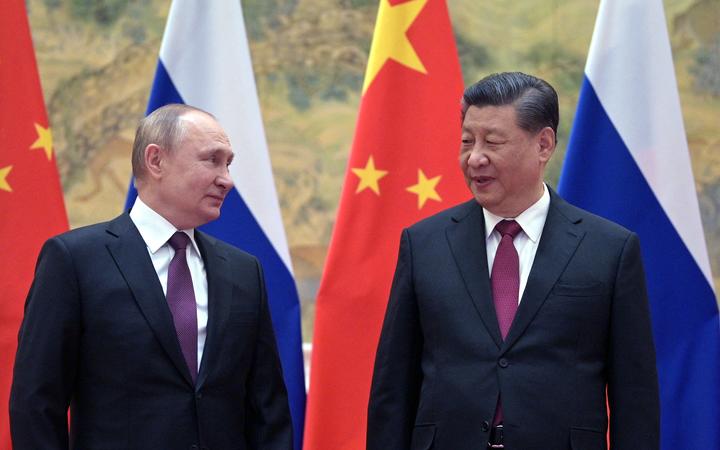 Russian President Vladimir Putin and Chinese President Xi Jinping hold talks in Beijing, China, February 4, 2022.