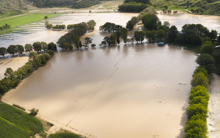 Floods engulf farmland along East Cape