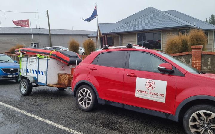 Animal Evacuation are having to head out to coastal areas of the Central Hawke's Bay District to move hundreds of dead stock, which washed into waterways after heavy rain, making flooding worse.