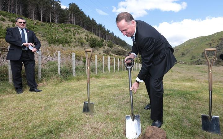Prime Minister John Key begins makes the first dig at the site.