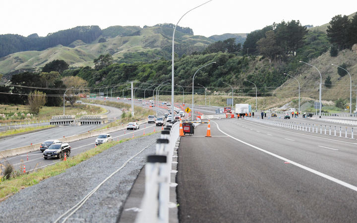 Transmission Gully motorway on the official opening day 30 March 2022.