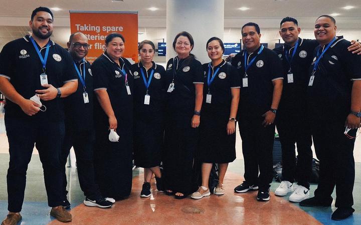 The mental Health team to Tonga with Pasifika Medical Association CEO Debbie Sorensen (centre)