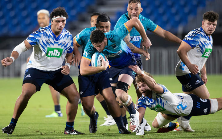 Moana Pasifika Alex McRobbie during the Super Rugby Paci?c match between Moana Pasifika and the Blues held at Mt Smart Stadium - Auckland - New Zealand  29  March  2022       Photo: Brett Phibbs / www.photosport.nz