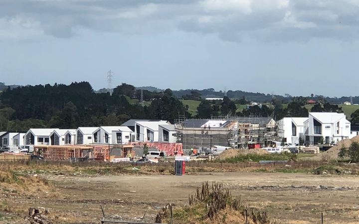 A new housing development underway near Westgate in Auckland.