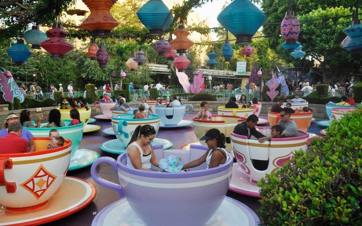 Disneyland is an amusement park opened by Walt Disney company in Anaheim. (Photo by Natalia Seliverstova / Sputnik / Sputnik via AFP)