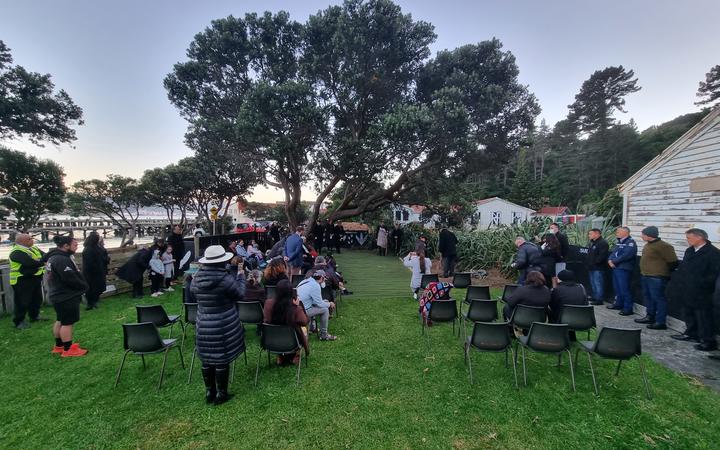 Te Whakatō Mouri ceremony at Shelly Bay in Wellington.