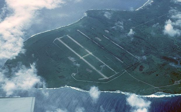Tinian North Field, Northern Marianas, the largest US air base during World War II.