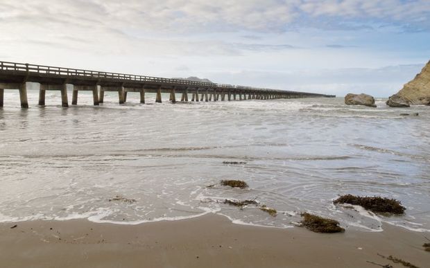 Longest pier Tolaga Bay Wharf in Gisborne