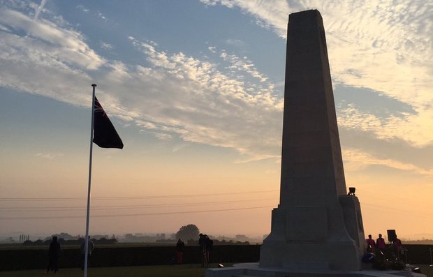 The New Zealand Memorial near Longueval, where commemorations of the 100th anniversary of the Battle of the Somme are taking place. 