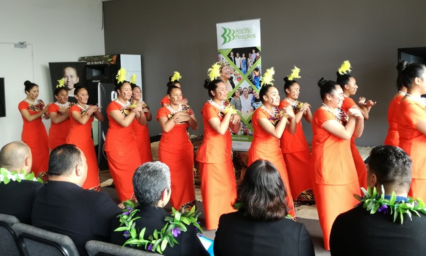 Auckland Girls’ Grammar School Samoan group performs Samoan item at Pacific Employment Support Services  celebration event