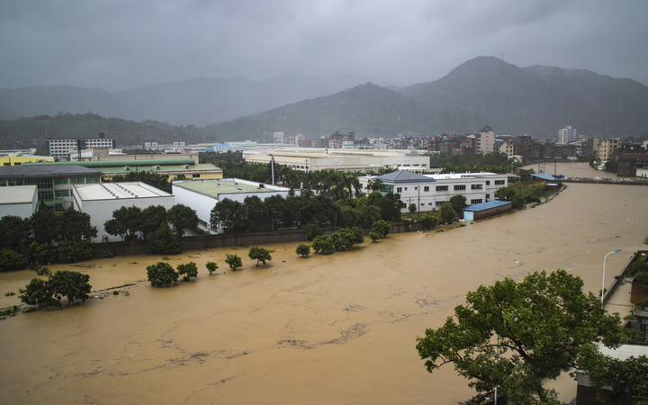Typhoon Megi made landfall in eastern China on Wednesday, a day after carrying strong winds over Taiwan that felled trees and scattered debris, killing at least four people and injuring hundreds. 