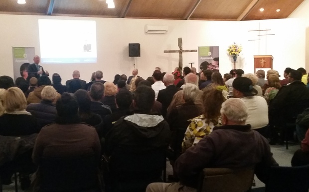 Over 100 people attended the first of the Government's public meetings on the new home buyers' scheme, in Henderson.