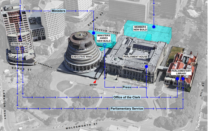 Concept drawings for new parliament buildings 