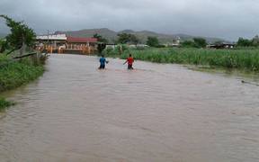 Flooding in the Fiji town of Rakiraki