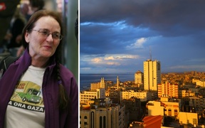 Julie Webb Pullman will not leave Gaza. 