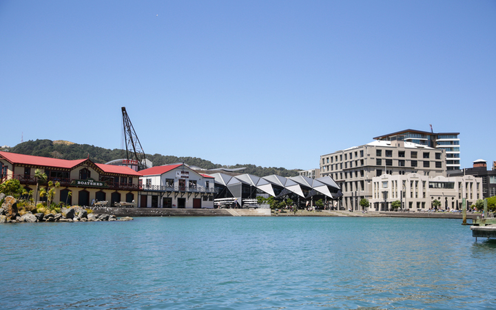 Wellington waterfront lagoon