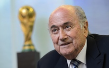 FIFA president Sepp Blatter - pictured giving an interview on 15 May in Zurich.