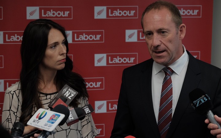 Jacinda Ardern and Andrew Little