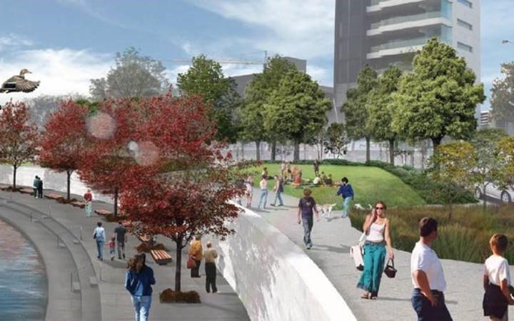 An artist's impression of the Avon River Precinct.