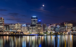 Wellington waterfront night generic