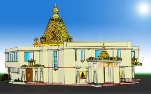 An artist's impression of the $5 million Shri Ram Mandir complex.