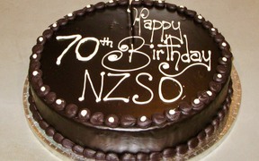 NZSO 70th birthday cake