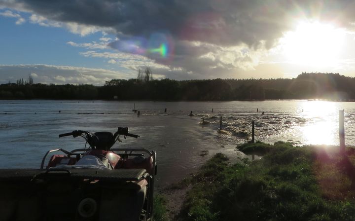 picture of a flooded farm at Galatea.