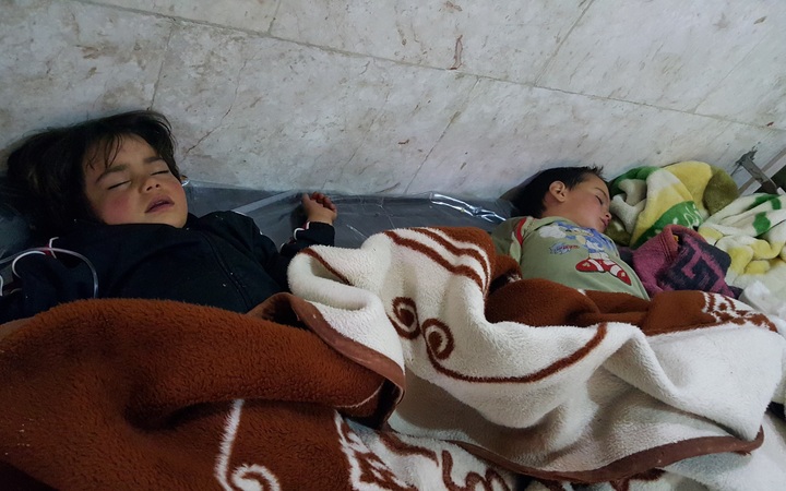 On 4 April 2017 more than 100 civilians were killed and 500 others, mostly children, were injured. Photo taken 6 April.