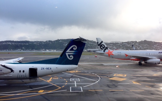 Wellington Airport after a radar fault grounded planes on 23 June 2015.