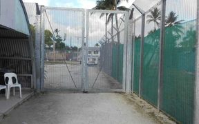 The gate to Foxtrot compound inside the Manus detention centre.