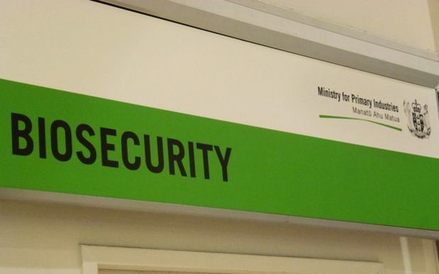Biosecurity sign, Auckland Airport.