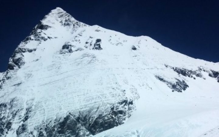 A view of south col near the summit of Mount Everest