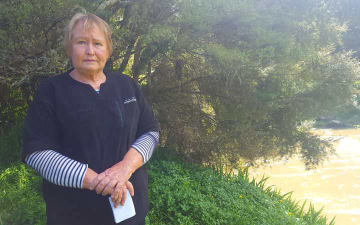 Northland Environmental Protection Society president Fiona Furrell at Warua River.