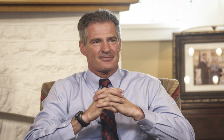 Scott Brown, US Ambassador to New Zealand at his Lower Hutt home.