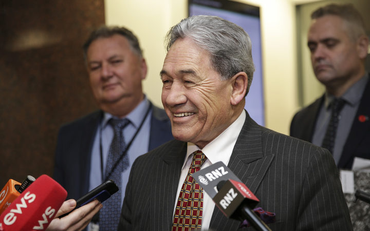 Winston Peters after meeting 12/10/17