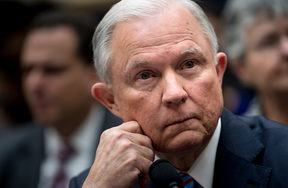 US Attorney General Jeff Sessions at a House Judiciary Committee hearing.