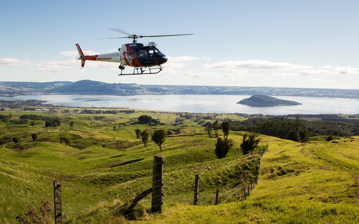 The Bay Trust Rescue Helicopter retrieved an 11-year-old boy who had fallen down a 9-metre cliff. 
