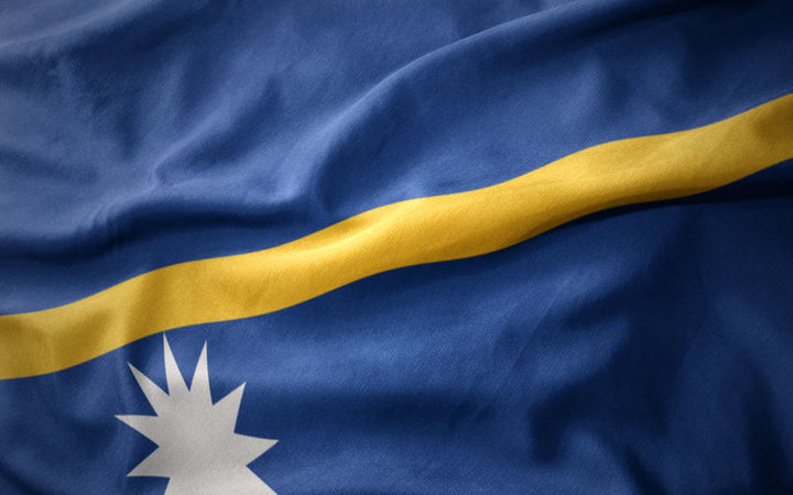 National flag of Nauru.