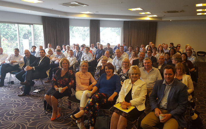 National Party MPs at its annual caucus retreat.