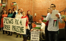 Protest against speech by Israeli soldiers at Victoria University 