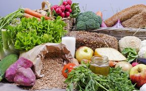 Fruit and vegetables.