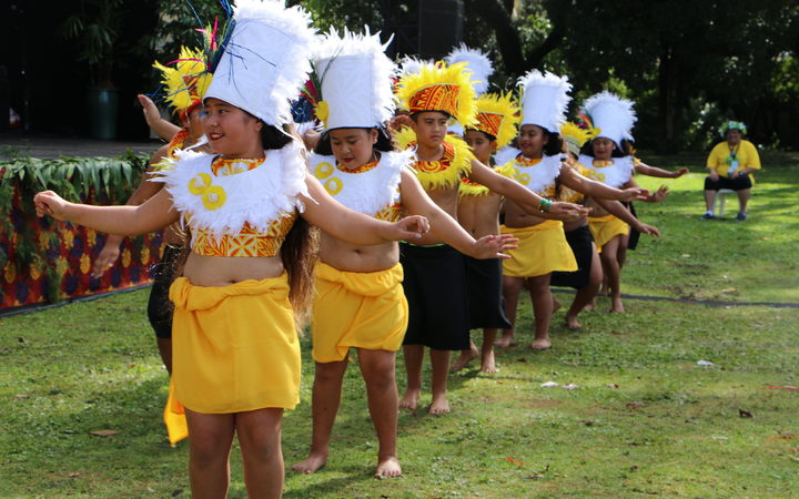 Cook Island dancers at Pasifika Festival 2018