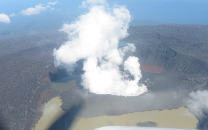 The Ambae volcano