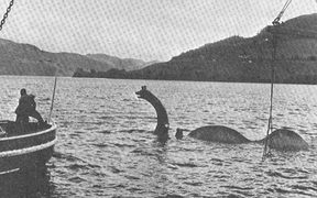 The long lost model of Nessie used during filming of 'The Private Life of Sherlock Holmes' released in 1970. 